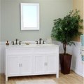 Comfortcorrect 60 in Double sink vanity-wood-White CO198358